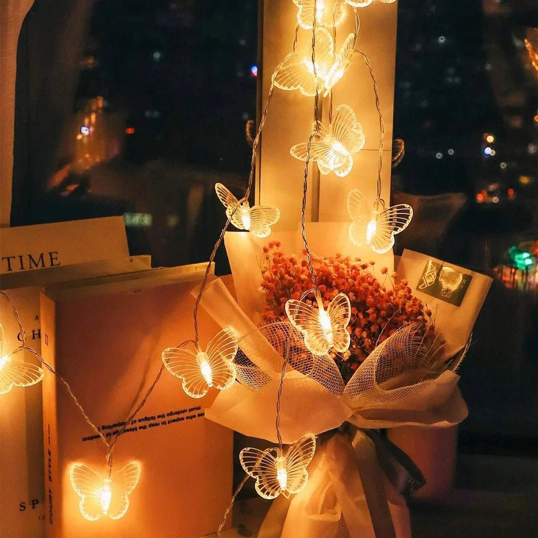 3 Meters 20 Lights Butterfly Christmas Decoration Light String - My Store