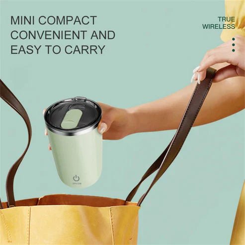 350ml Automatic Self Stirring Mug Coffee Milk Juice Mixing Cup Electric Stainless Steel Lazy Rotating Mug Magnetic Stirring Cup Kitchen Gadgets - My Store