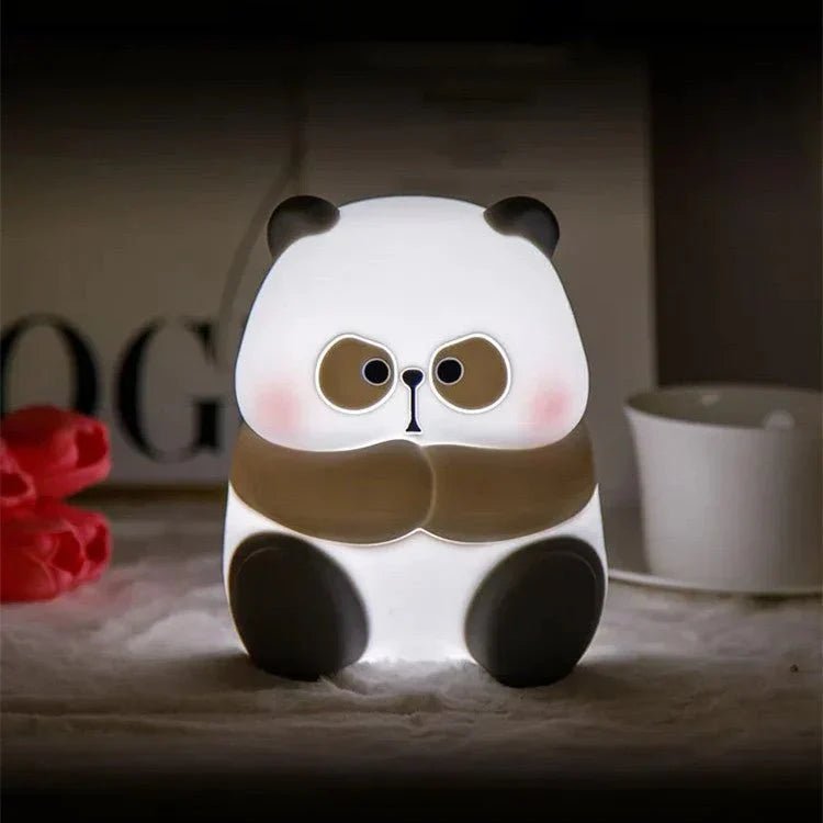 Creative Fashion Panda - shaped Lamp Silicone Night Light Home Decor - My Store