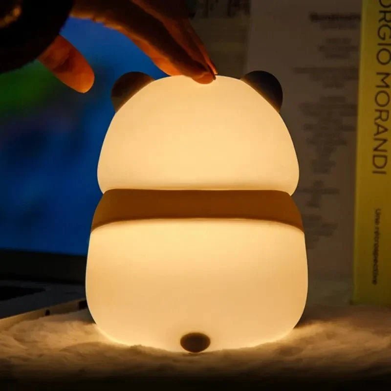 Creative Fashion Panda - shaped Lamp Silicone Night Light Home Decor - My Store