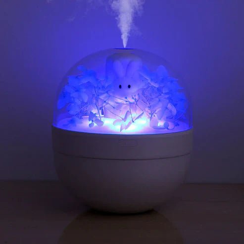 Creative Sweetheart Rabbit DIY Humidifier USB Mini Home Air Purifier Air Mini Cool Mist Preserved Flower Humidifier Preserved Flowers - My Store