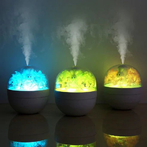 Creative Sweetheart Rabbit DIY Humidifier USB Mini Home Air Purifier Air Mini Cool Mist Preserved Flower Humidifier Preserved Flowers - My Store