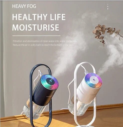 Magic Shadow USB Air Humidifier For Home With Projection Night Lights Ultrasonic Car Mist Maker Mini Office Air Purifier - My Store