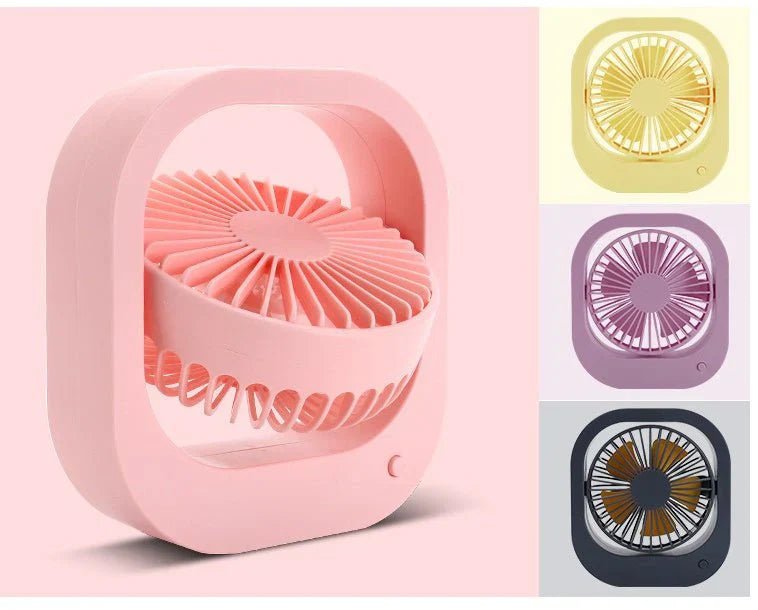 USB Desk Fan Portable Desktop Table Fan With 2 Speed 180 Rotation Adjustable Strong Wind Quiet Mini Fan For Office Household - My Store