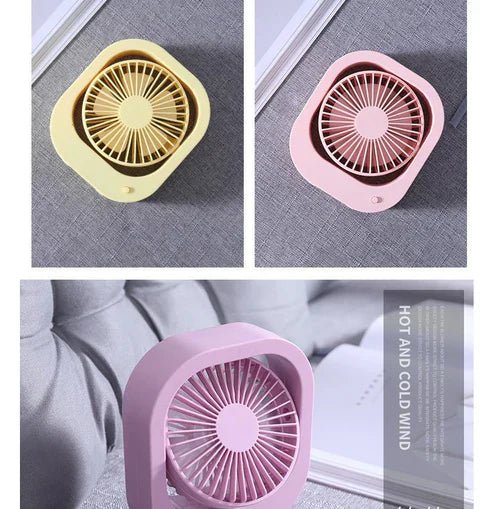 USB Desk Fan Portable Desktop Table Fan With 2 Speed 180 Rotation Adjustable Strong Wind Quiet Mini Fan For Office Household - My Store