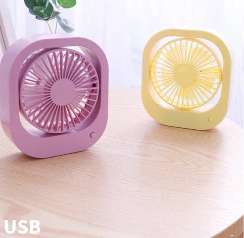 USB Desk Fan Portable Desktop Table Fan With 2 Speed 180 Rotation Adjustable Strong Wind Quiet Mini Fan For Office Household - My Store