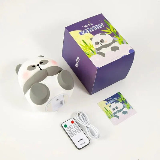 Creative Fashion Panda - shaped Lamp Silicone Night Light Home Decor - My Store