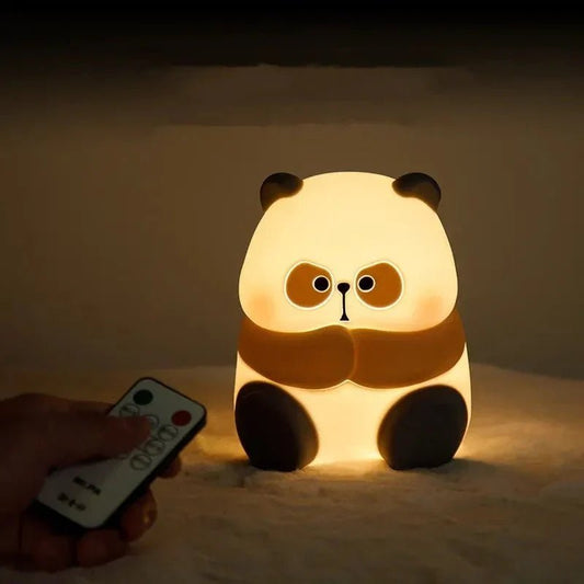 Creative Fashion Panda - shaped Lamp Silicone Night Light Home Decor - My Store