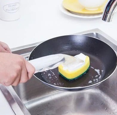 New Injection Water Brush Cleaning Non - stick Kitchen Oil Pot Brush Sponge Tableware Brush Odorless Cleaning Promotion - My Store