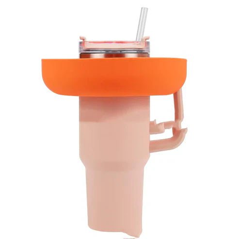 Silicone Snack For Cup 40 Oz Reusable Snack Container 4 Compartment Snack Platters Cup Snack Bowl Cup Holder Food Tray - My Store